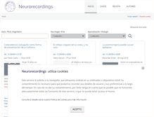 Tablet Screenshot of neurorecordings.com